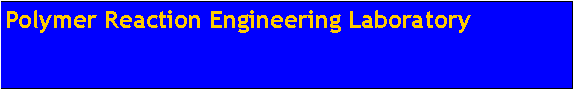 Text Box: Polymer Reaction Engineering Laboratory