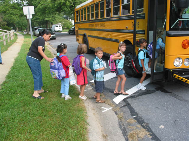 getting on the bus 1
