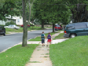 walking home