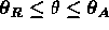 theta_R<=theta<=theta_A