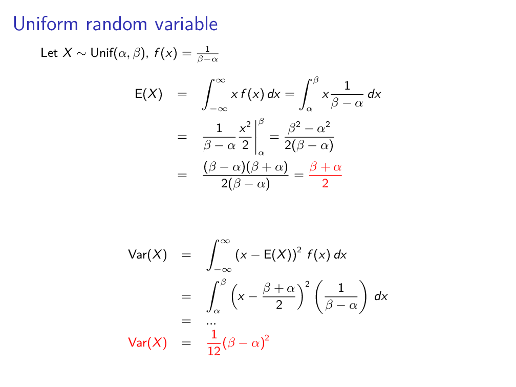 Lecture 6: (Mostly) Continuous Distributions