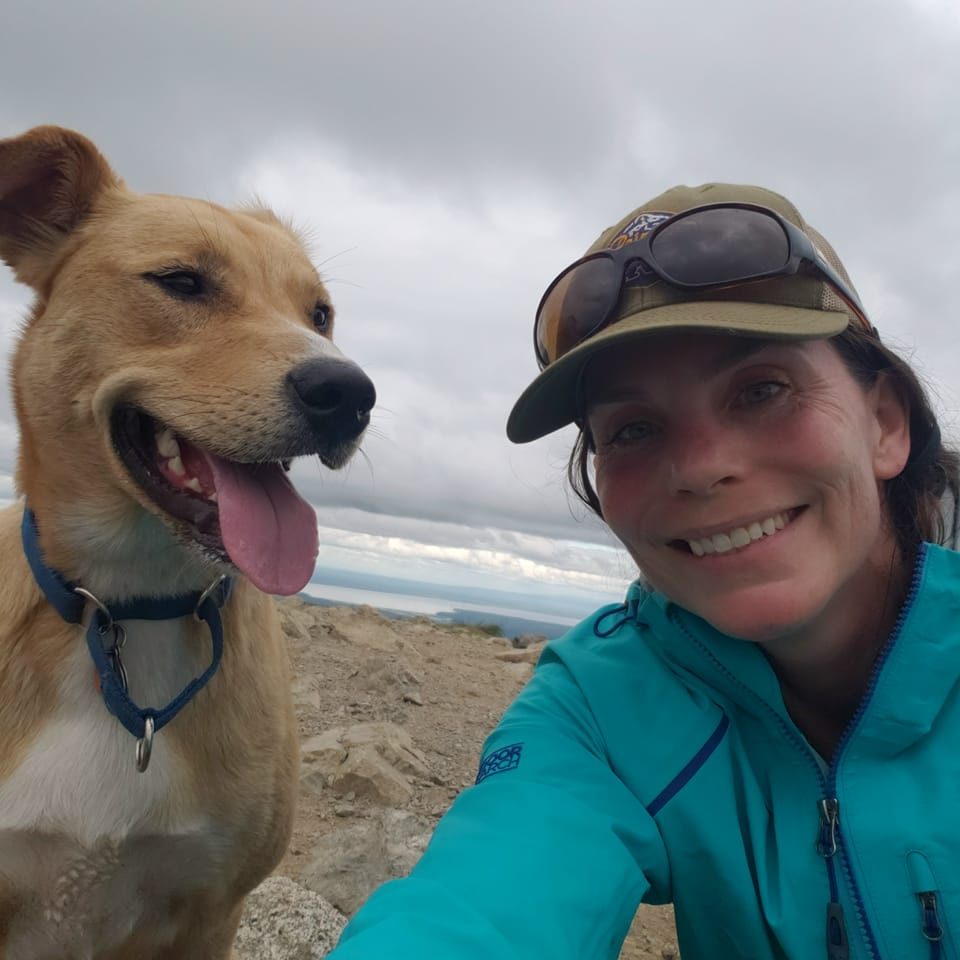 Me and Murphy on a hike in Alaska