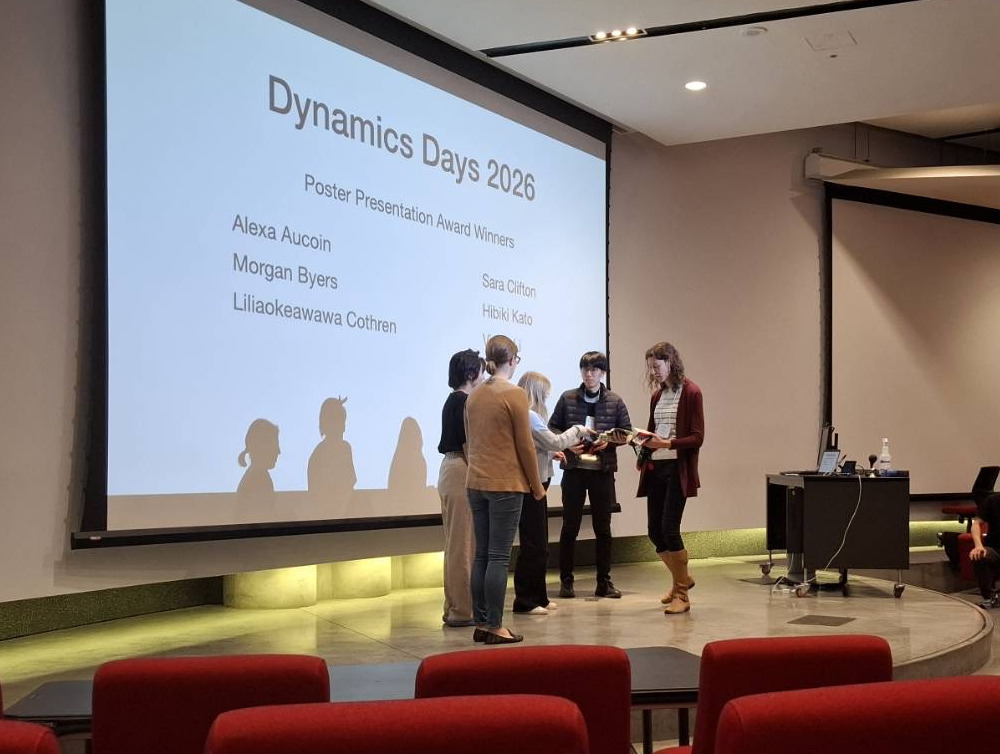 Dynamics Days US 2026 でポスター賞を頂きました