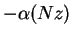 $ -\alpha(Nz)$