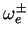 $ \omega_e^\pm$