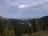 A view down a valley from somewhere up high