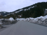 The road near our condo.  Lots of snow!