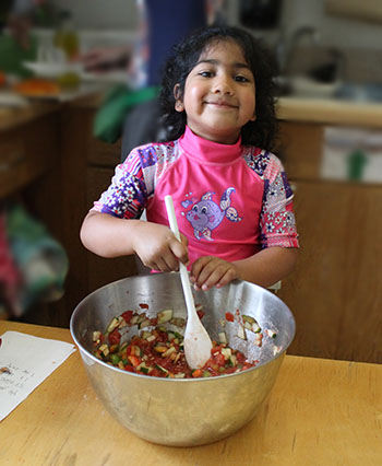 stirring Gazpacho 