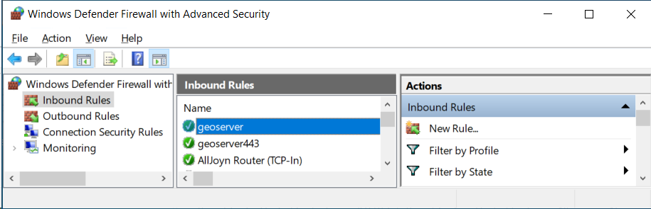 Geoserver rule is added
