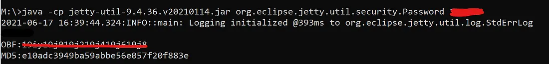 obfuscated password