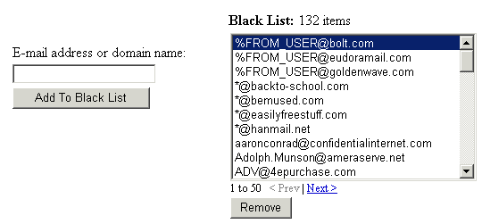 black list