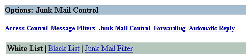 junk mail control