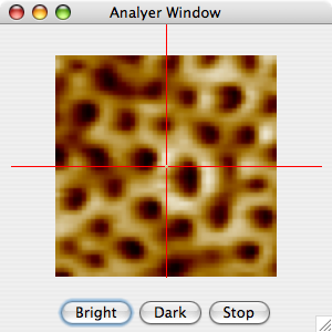 screen shot of main window with area size of 50pixels